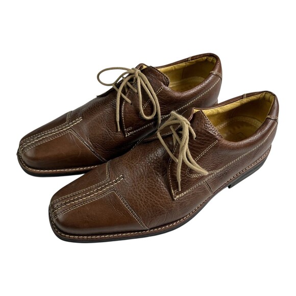 Sandro Moscoloni Mens Brown Leather Oxfords  Size 11.5 D  Office Casual